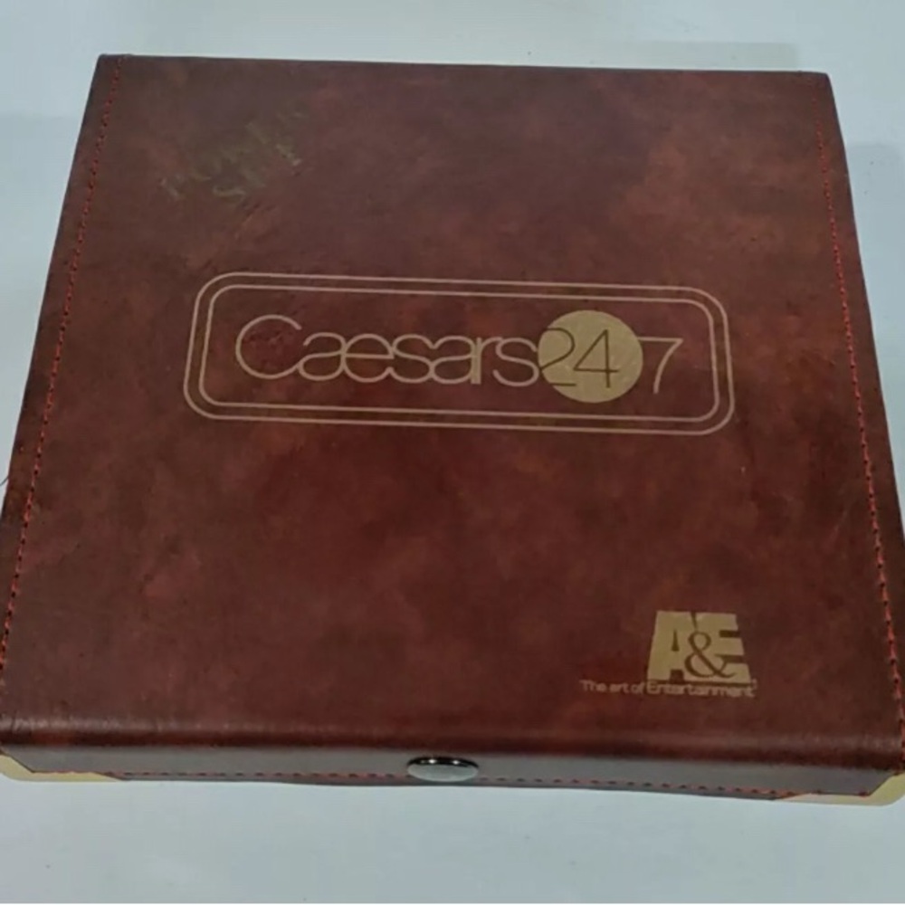 Caesars 24/7 Brown Leather Box